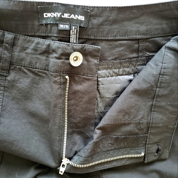 DKNY Black Cargo Joggers with Adjustable Drawstring Hem--NEW--28/8 - Picture 10 of 15